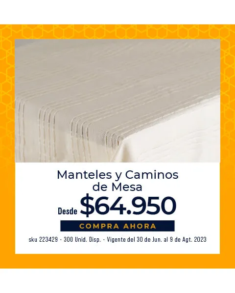 manteles y caminos de mesa